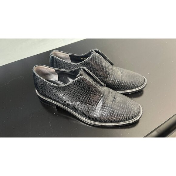 ROBERT CLERGERIE TEXTURED BLACK OXFORD DERBY SHOES 36 6 - Picture 1 of 8